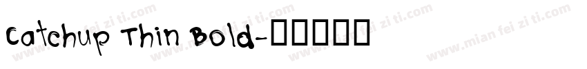 Catchup Thin Bold字体转换